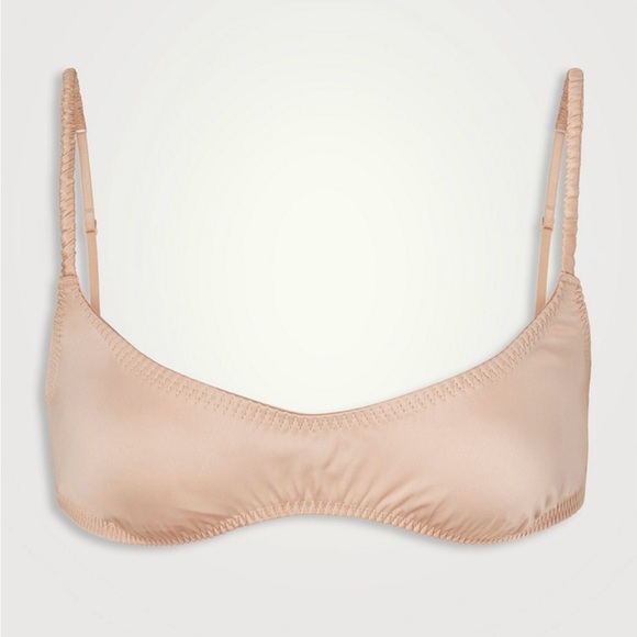 NWOT SKIMS Satin Bralette in Pink Sand - Picture 4 of 8